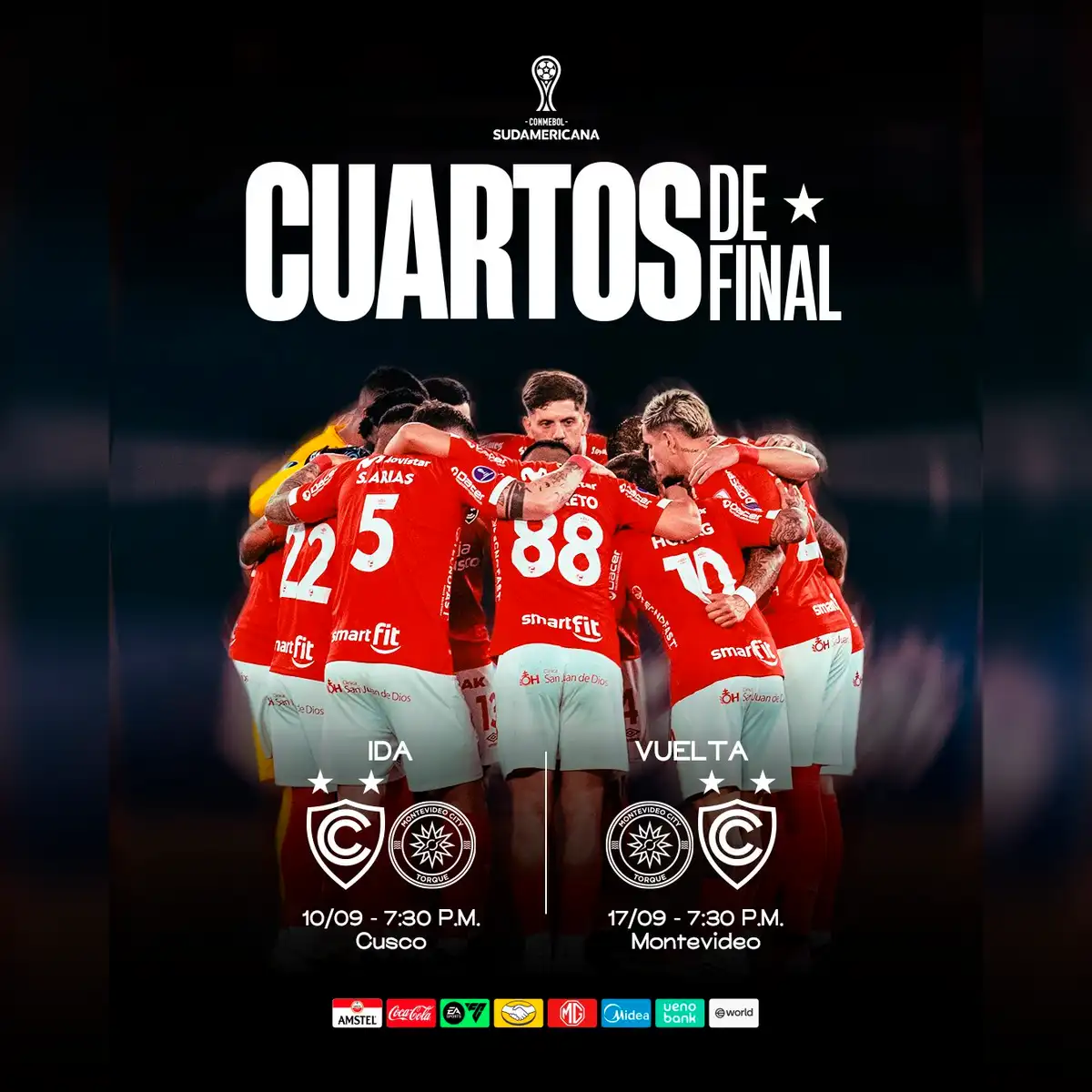 Programación de los partidos de Cienciano y City Torque. Foto: Cienciano