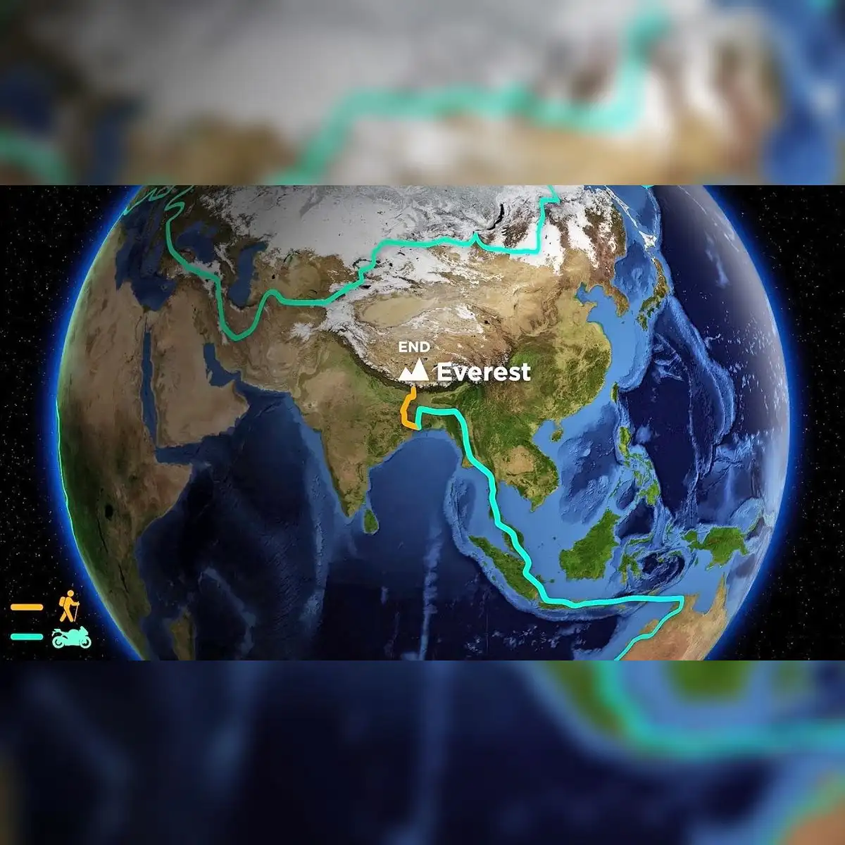 El Everest nació hace unos 50 millones de años debido a la colisión de la placa tectónica de la India contra la placa Euroasiática. Foto: Great Tibet Tour