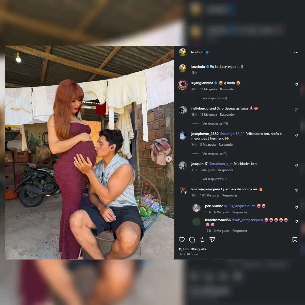 'La Uchulú' sorprendió a sus seguidores con su publicación. Foto: Instagram.