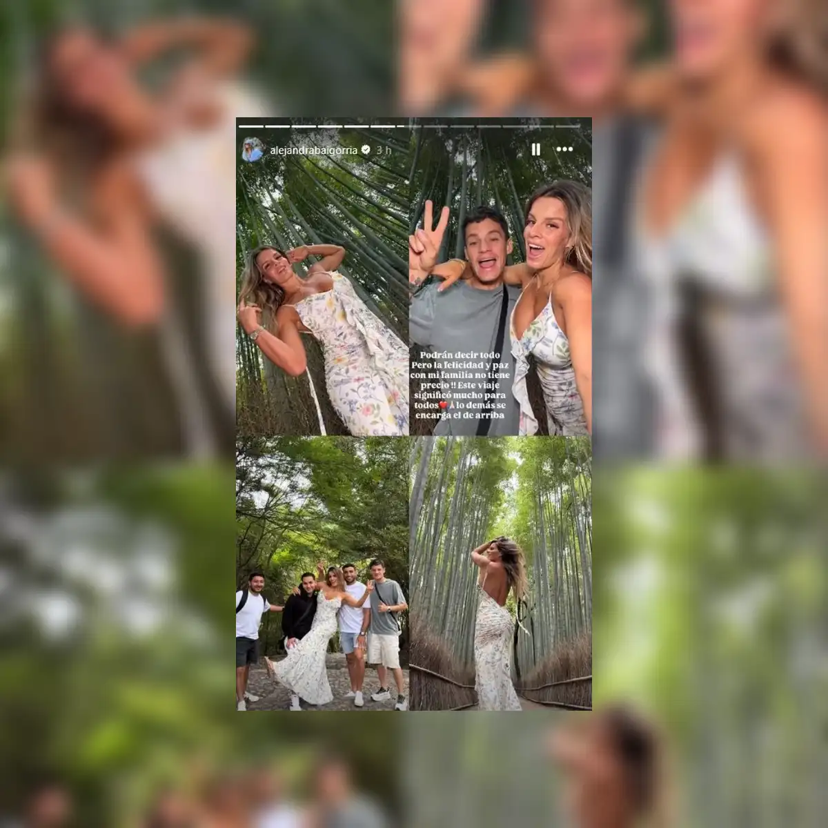 Alejandra Baigorria y su mensaje que compartió. Foto: Instagram.