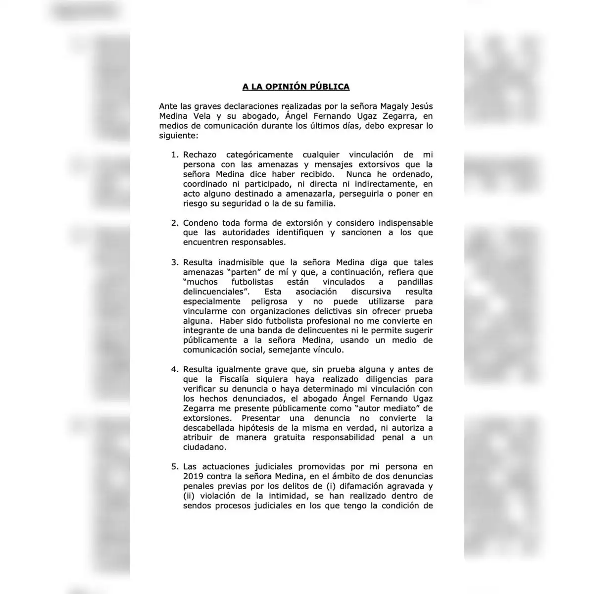 Carta notarial de Jefferson Farfán contra Magaly 1