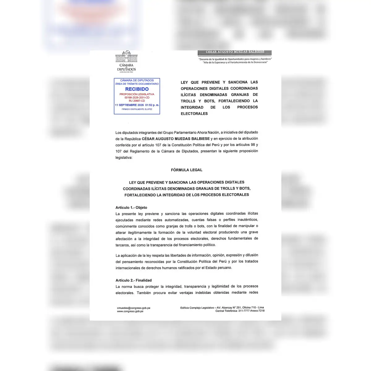 plantea hasta 8 años de cárcel para quienes operen granjas de bots y trolls en campañas electorales