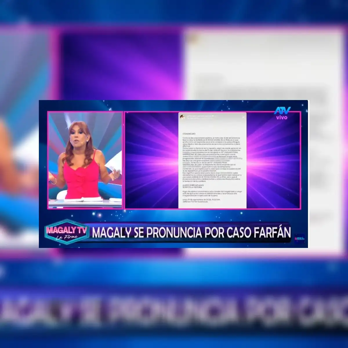 Magaly Medina dedicó varios minutos de su programa a Jefferson Farfán.