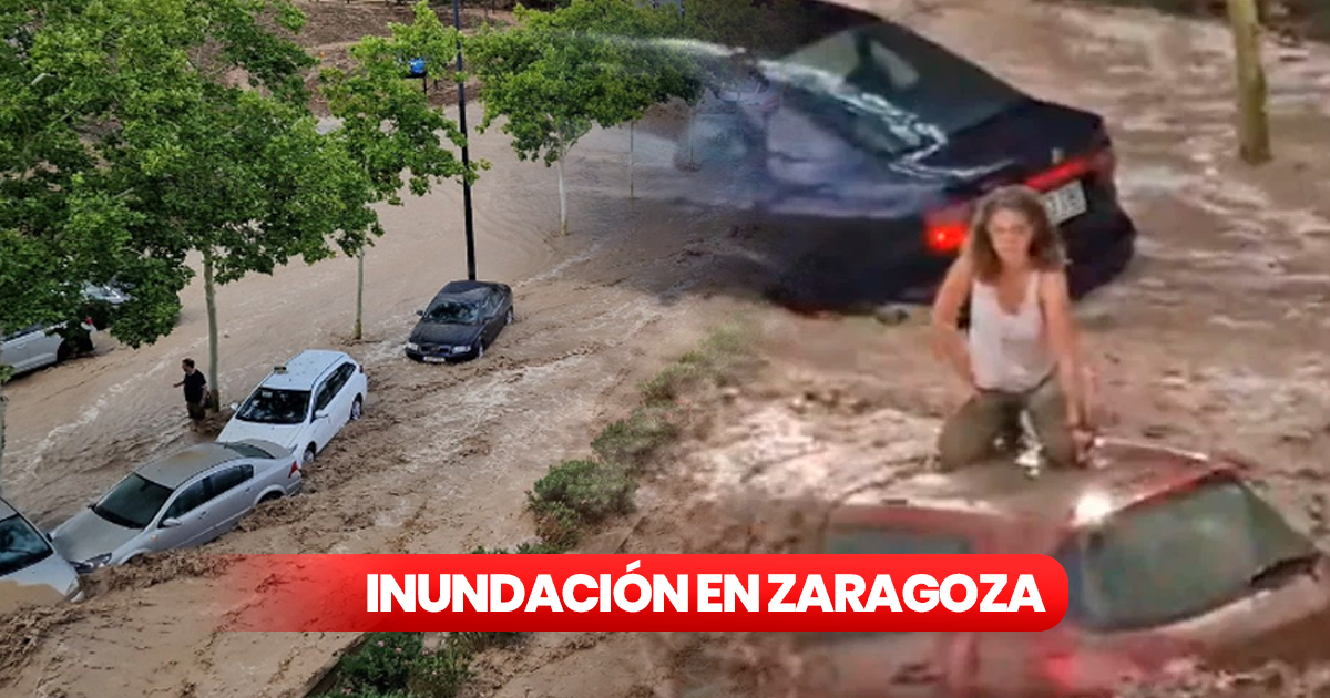 Lluvias en Zaragoza: fotos y videos de la inundación que dejó la