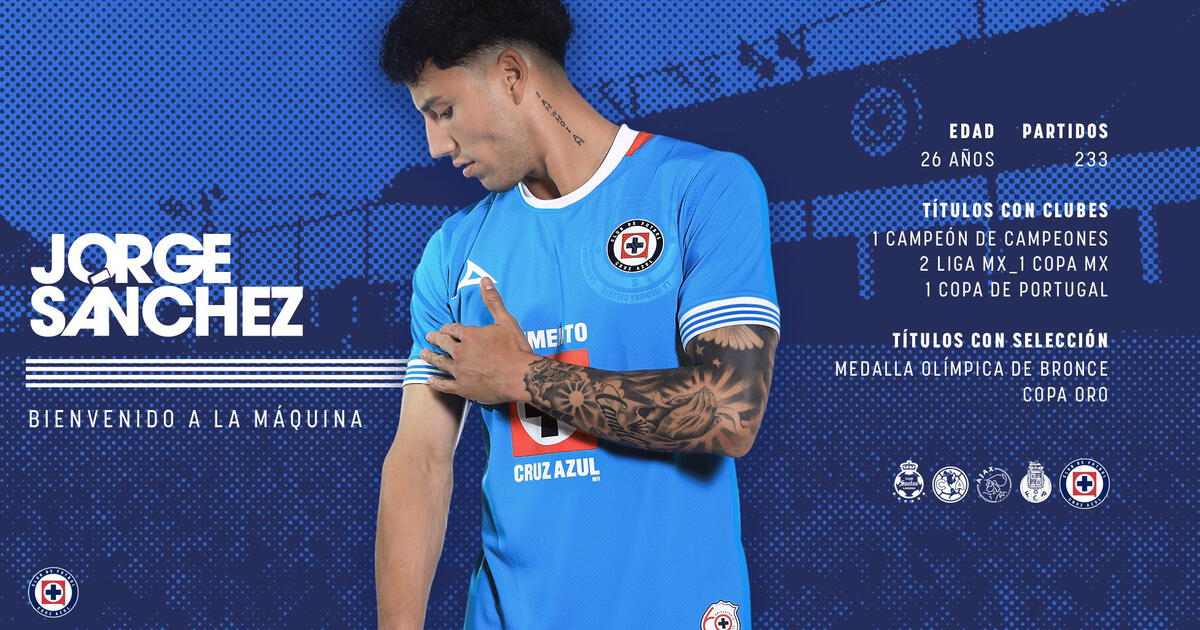 Cruz Azul presenta a Jorge Sánchez como su nuevo refuerzo: el ...