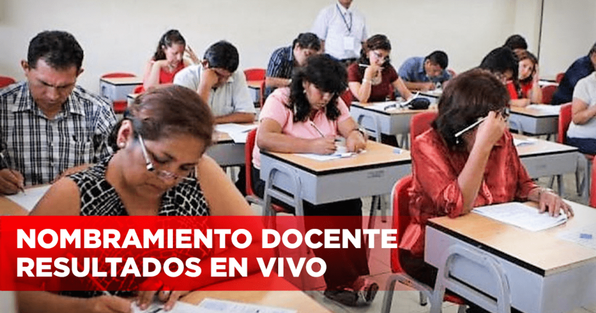 Nombramiento Docente EN VIVO: Resultados Y Puntajes Finales Son ...