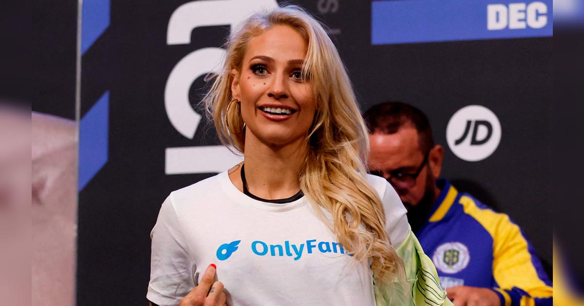 Viral Ebanie Bridges Una boxeadora promociona su OnlyFans en