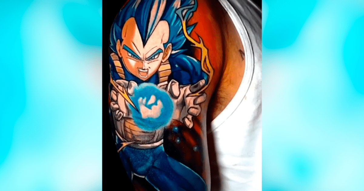 Nenhuma descrição de foto disponível.  Tatuajes de vegeta, Diseños de  tatuaje de dragón, Dibujos de dragón