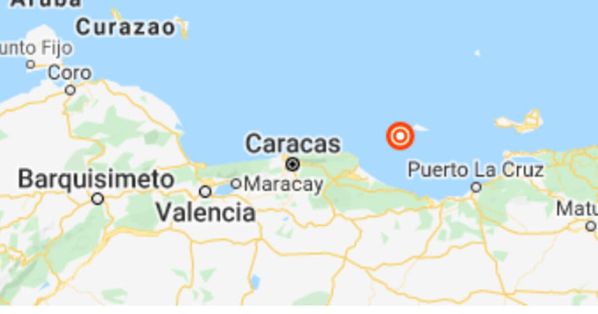 Sismo en Venezuela hoy temblor en Caracas con epicentro en isla La