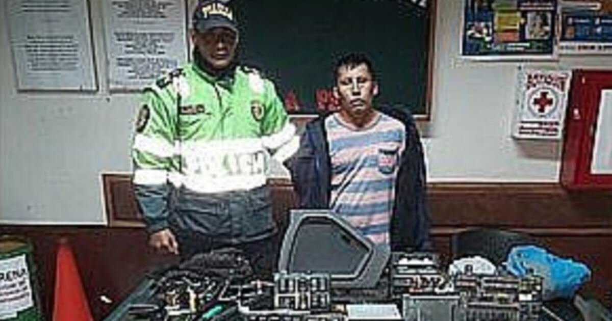 Cusco Tras Persecución Policial Detienen A Sujeto Por Robo De Autopartes Lrsd Pnp