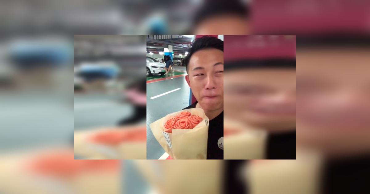 Facebook viral: visita a su novia con ramo de flores y reacciona así ...