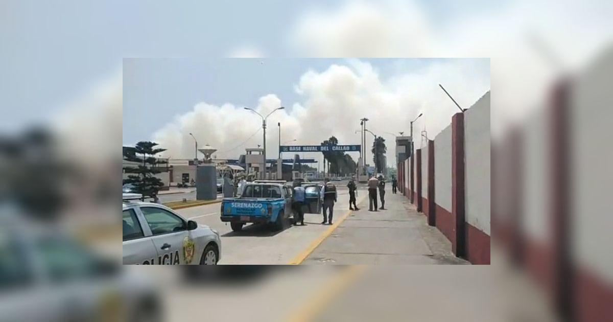 Callao | Reportan incendio cerca a la Base Naval | Bomberos | VIDEO ...