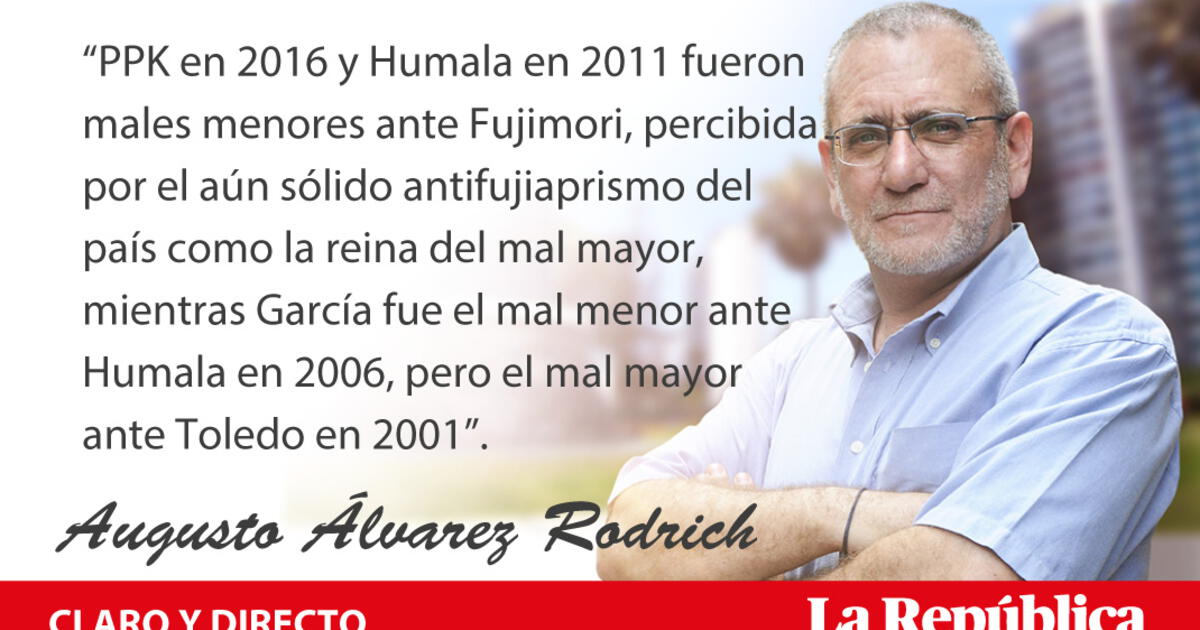 Hacia Una Teoría Del Mal Menor Por Augusto Álvarez Rodrich La República Opinión La República 8718