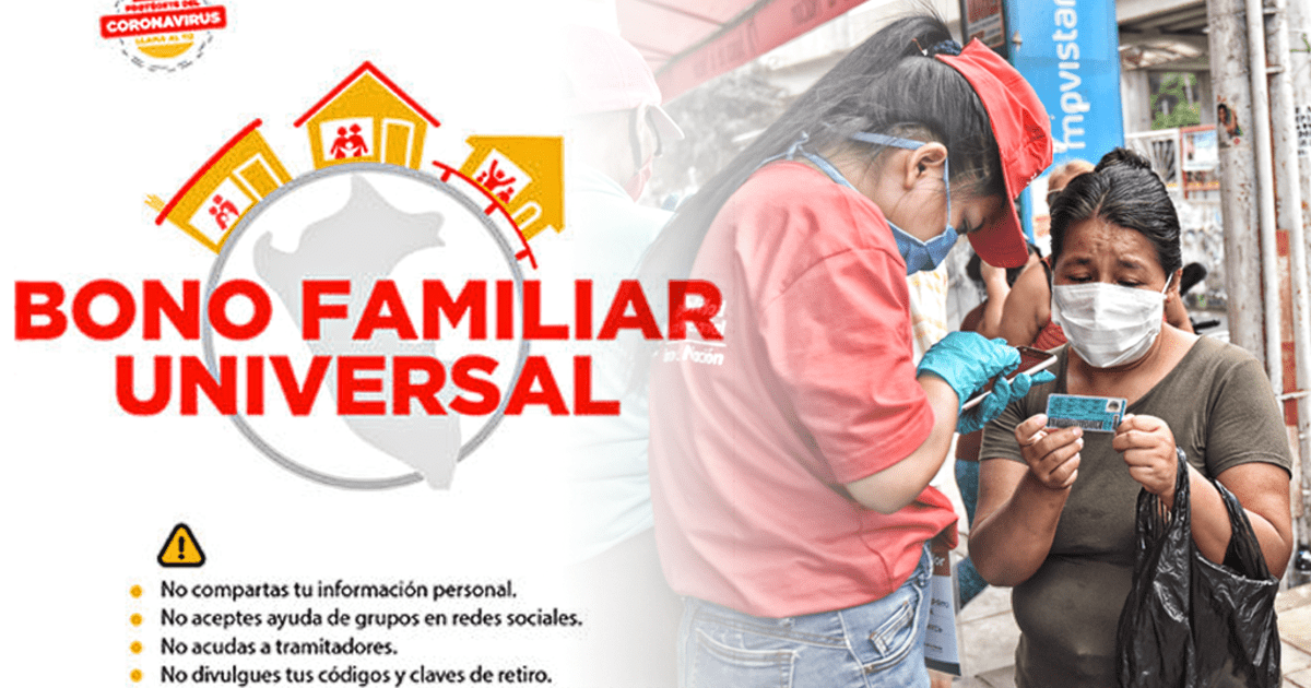 Registro Nacional de Hogares online link Bono Universal ver si soy beneficiario cómo cobrar