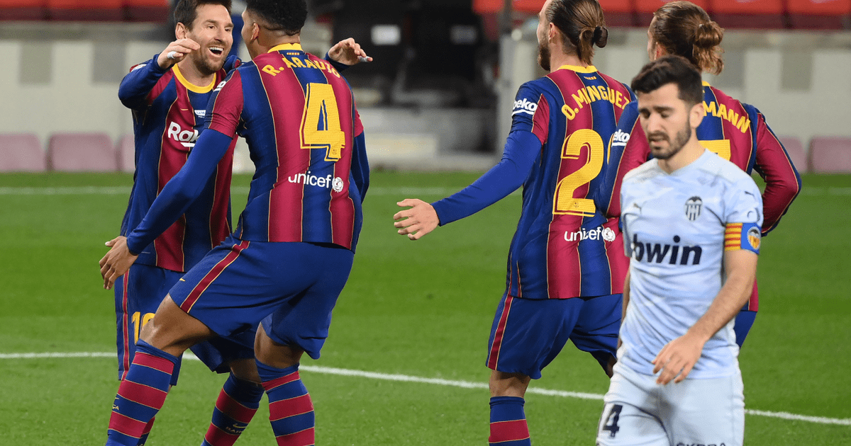 Barcelona Igualó 2-2 Ante Valencia Por LaLiga Santander Con Gol De ...