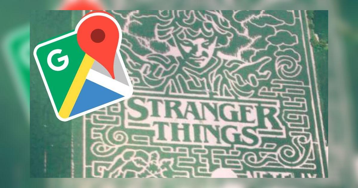 Google Maps hallan laberinto de Stranger Things en una granja de