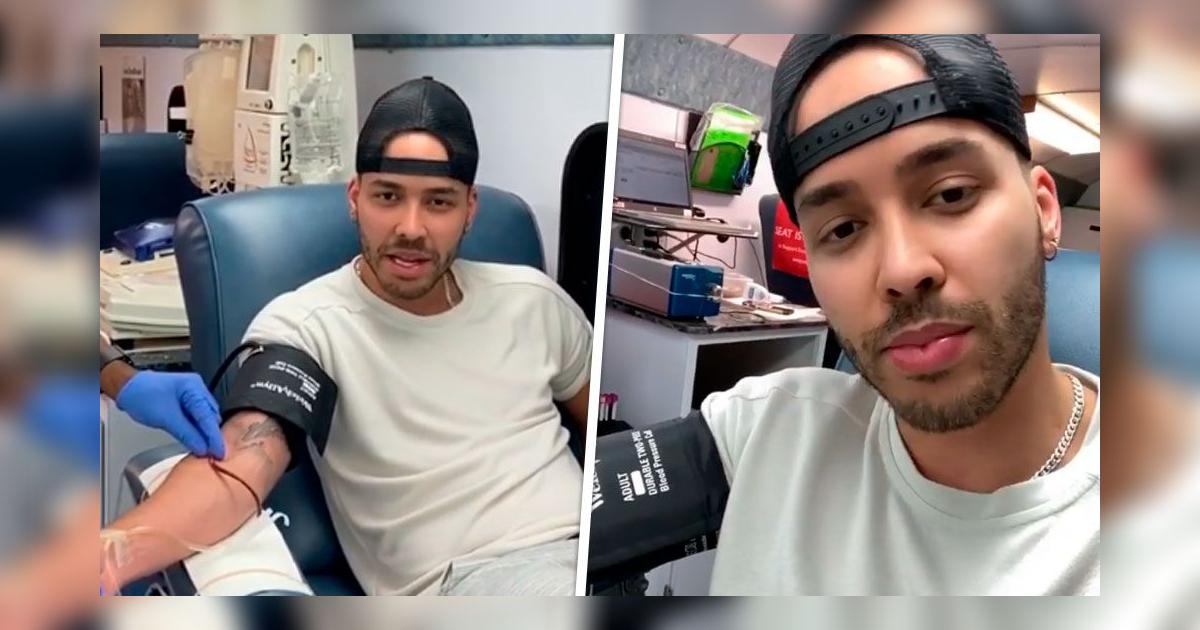 Prince Royce dona su plasma y sangre, tras superar el coronavirus, para