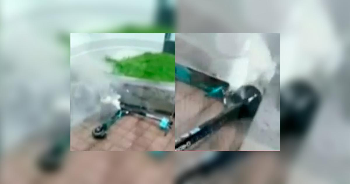 Miraflores Scooter eléctrico sufre falla técnica por