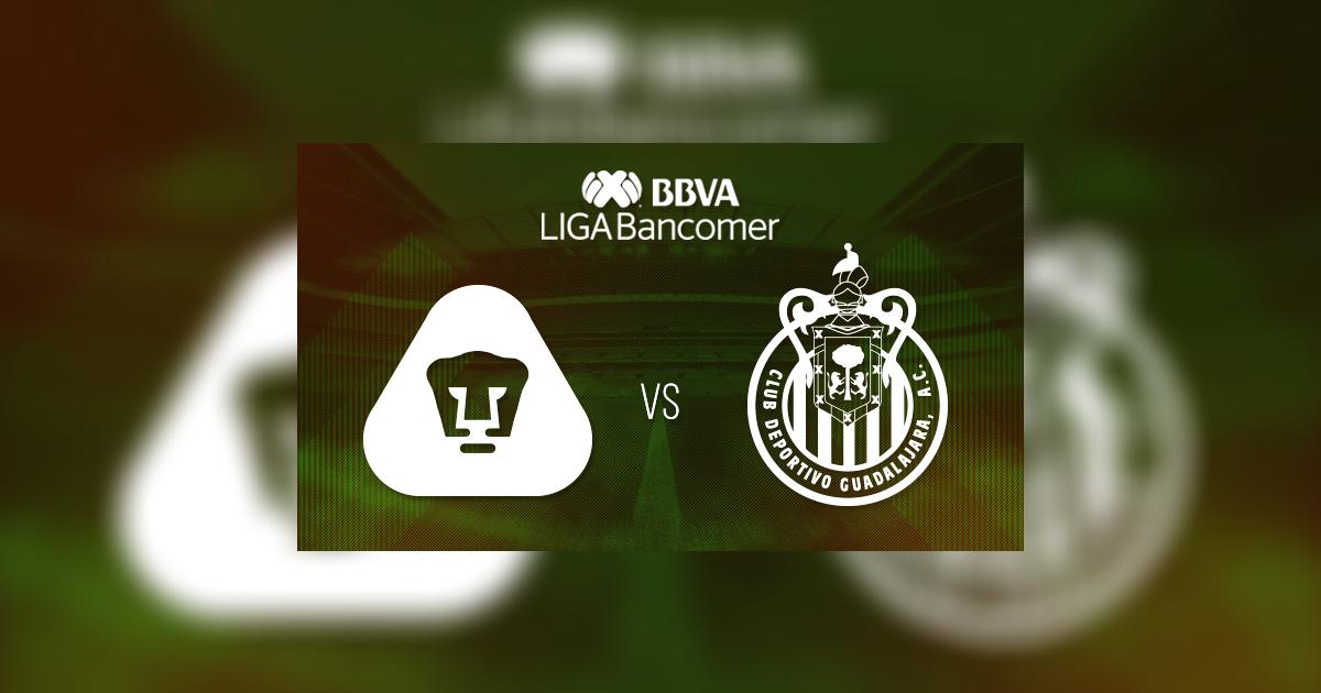Pumas de la UNAM derrotó 2-1 a Chivas de Guadalajara por la jornada 12 ...