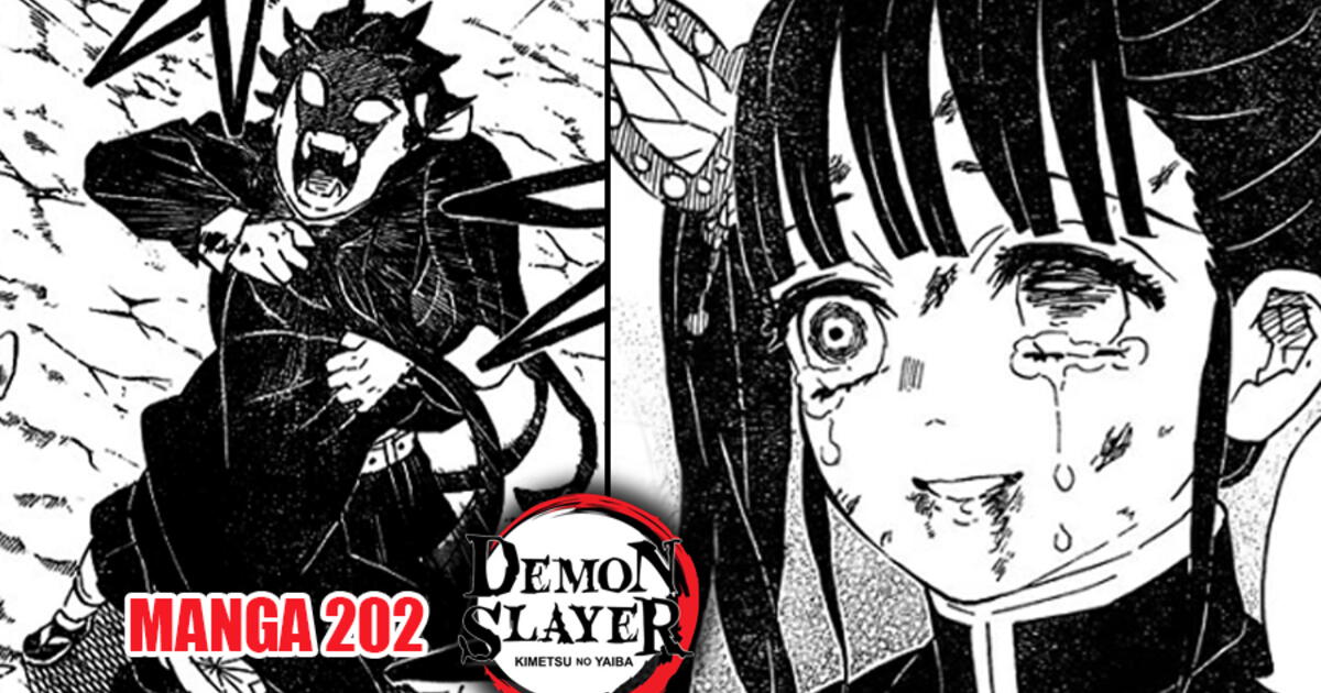 Capítulo 202 de Demon Slayer, Nezuko tenta conter Tanjiro