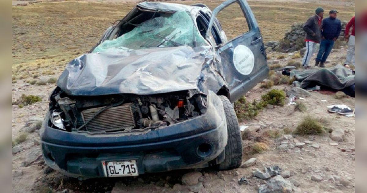 Arequipa: camioneta se despista y deja cinco personas heridas ...