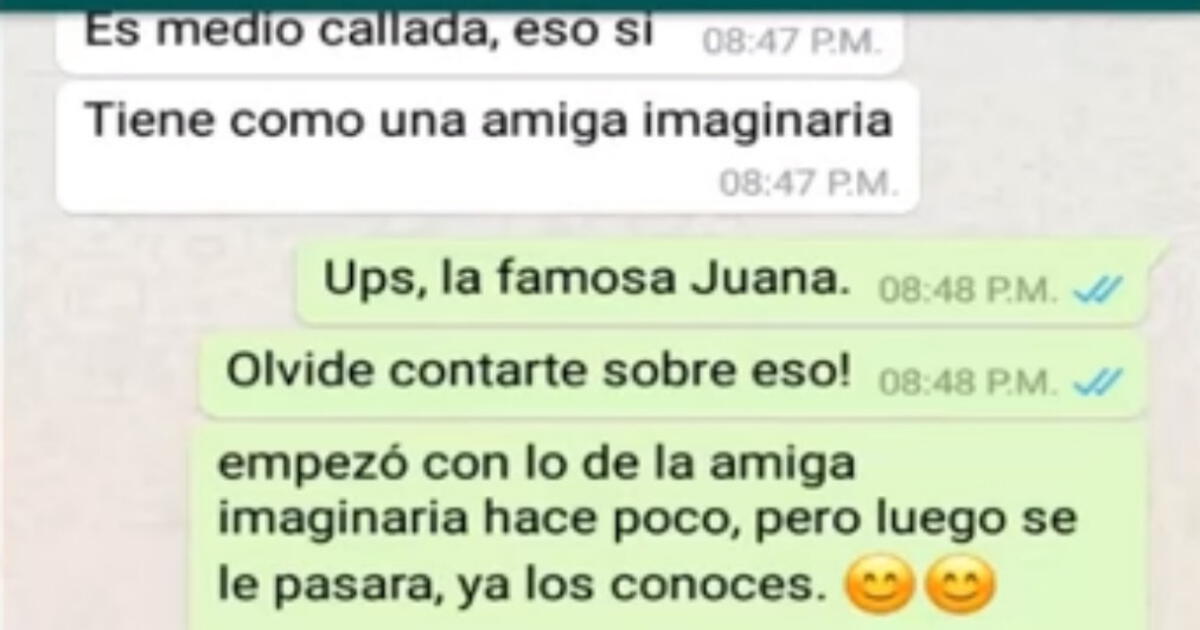 Whatsapp Chat Revela Aterrador Suceso Entre Niña Y Amiga Imaginaria Video Viral 2483