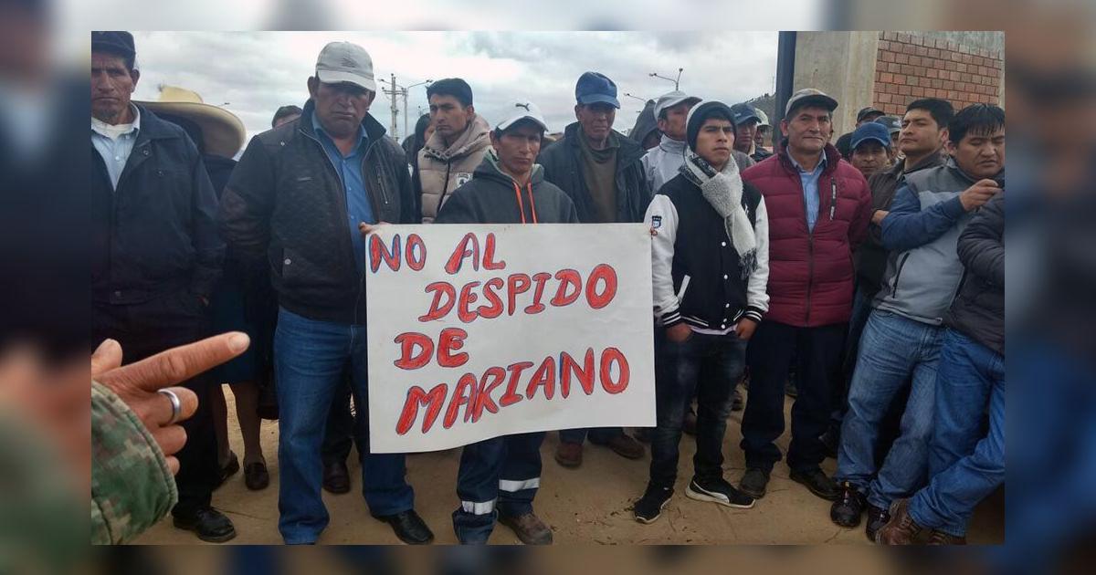 Comuneros protestan por despido de gerente de minera | undefined | La ...