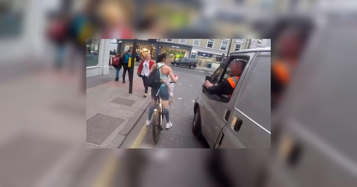 En Facebook, gran lección le dio una ciclista a un conductor acosador ...