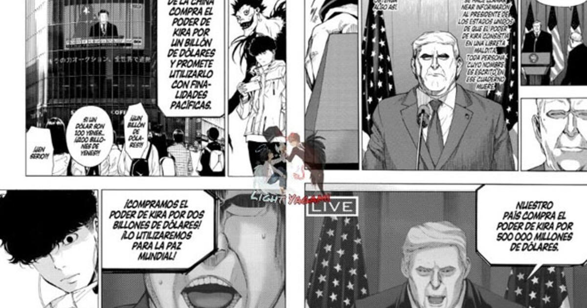 Death Note volta depois de 12 anos - e provoca Donald Trump no novo mangá