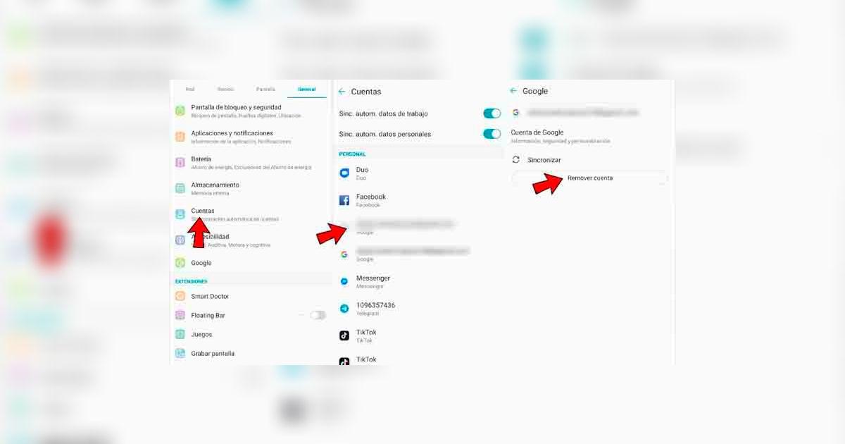Smartphone: ¿cómo quitar o borrar una cuenta Gmail de un teléfono ...