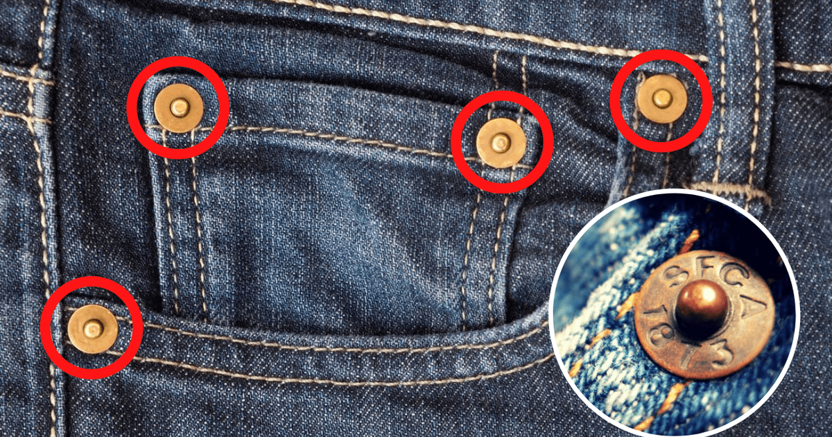 Para qué sirven los remaches que tienen los jeans en las esquinas de sus | pantalones | botones pequeños de los jeans | pantalones levi | vaqueros ropa | | La República