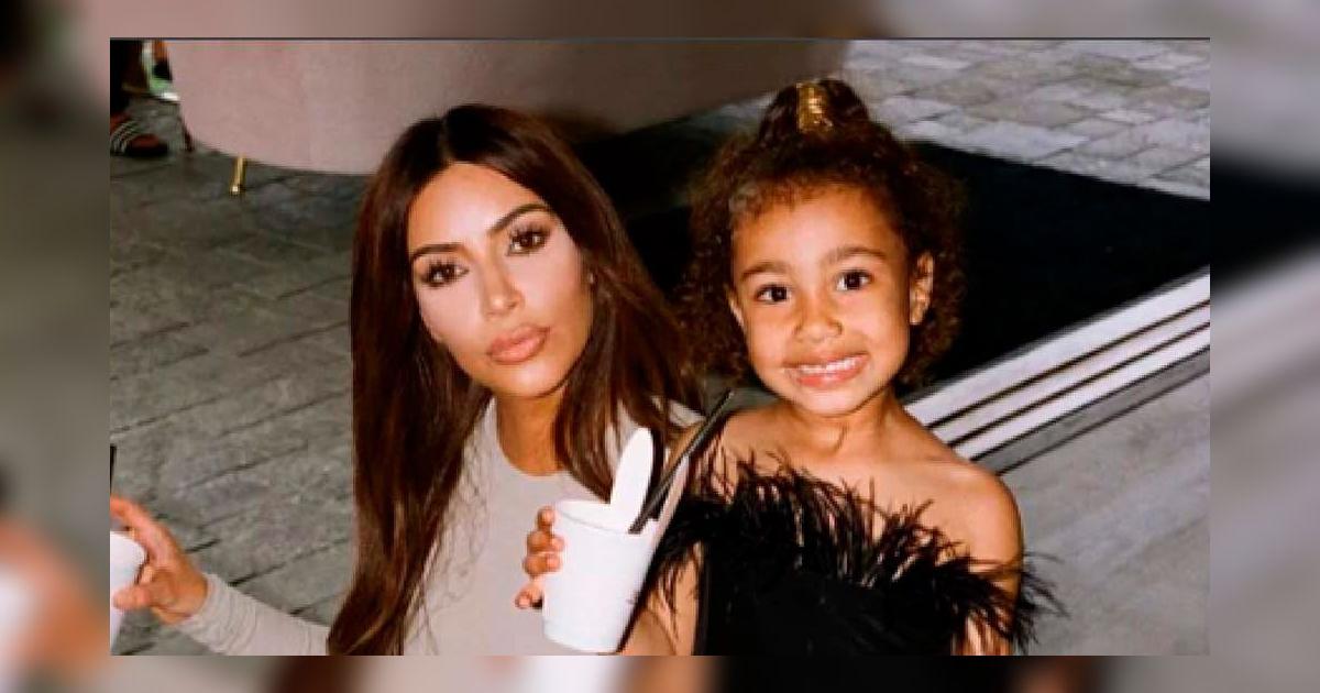 Kim Kardashian's daughter North wearing a stylish jacket, showcasing Costa Rica's fashion-forward lifestyle.
