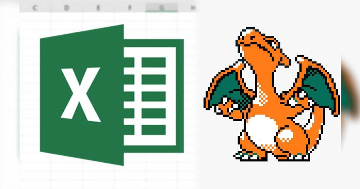 Artista recrea a los pokémones de primera generación con Excel ...