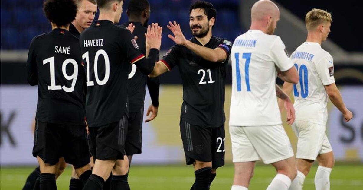Alemania superó a islandia por 3-0 en el partido por las eliminatorias qatar 2022