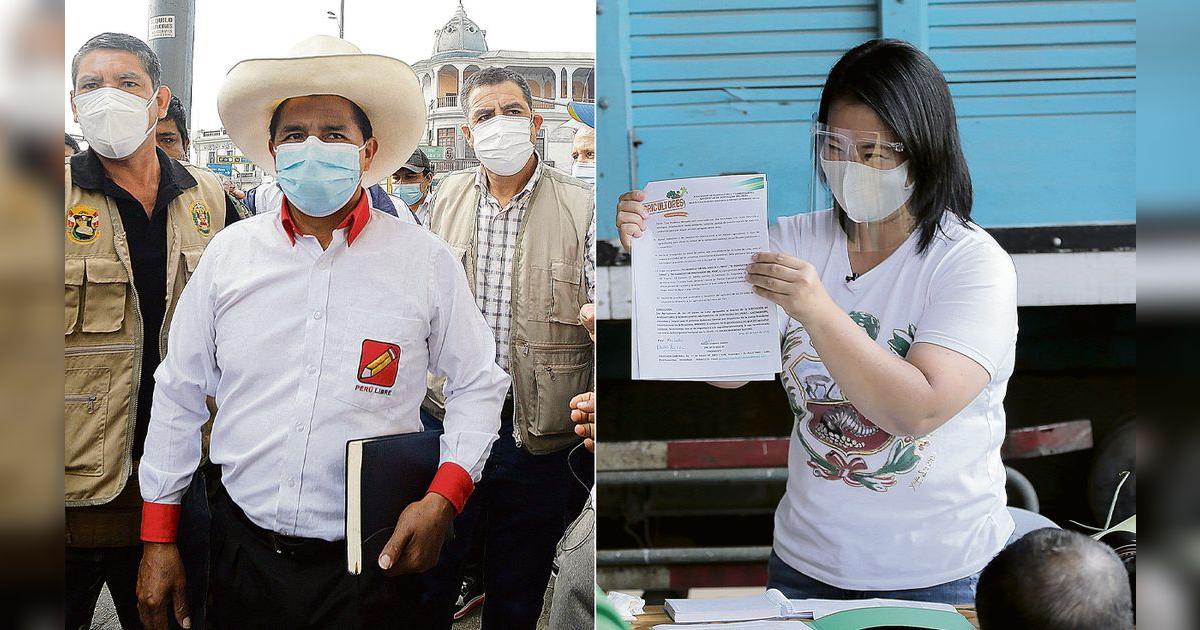 Keiko Fujimori y Pedro Castillo inician hoy gira en regiones en busca ...