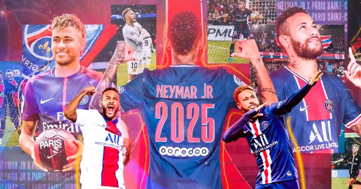 Neymar renovó de forma oficial con PSG hasta el 2025 y no irá al