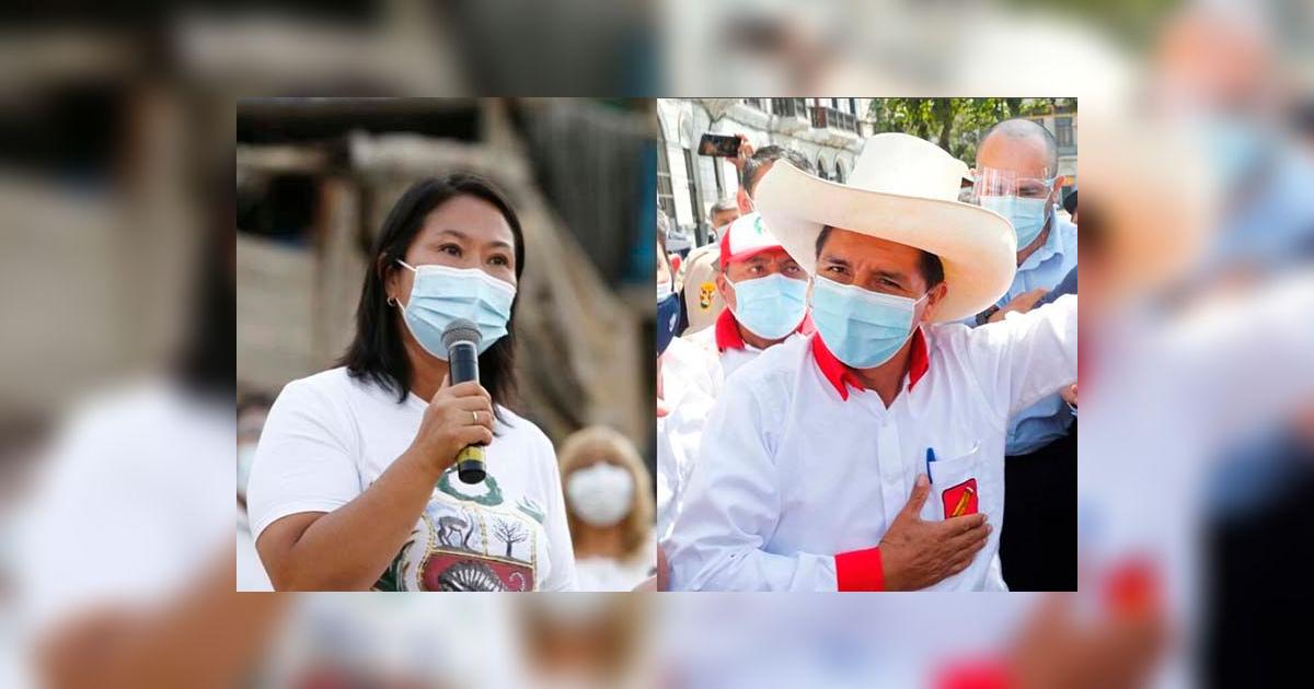 Keiko Fujimori y Pedro Castillo en recta final de sus campañas ...