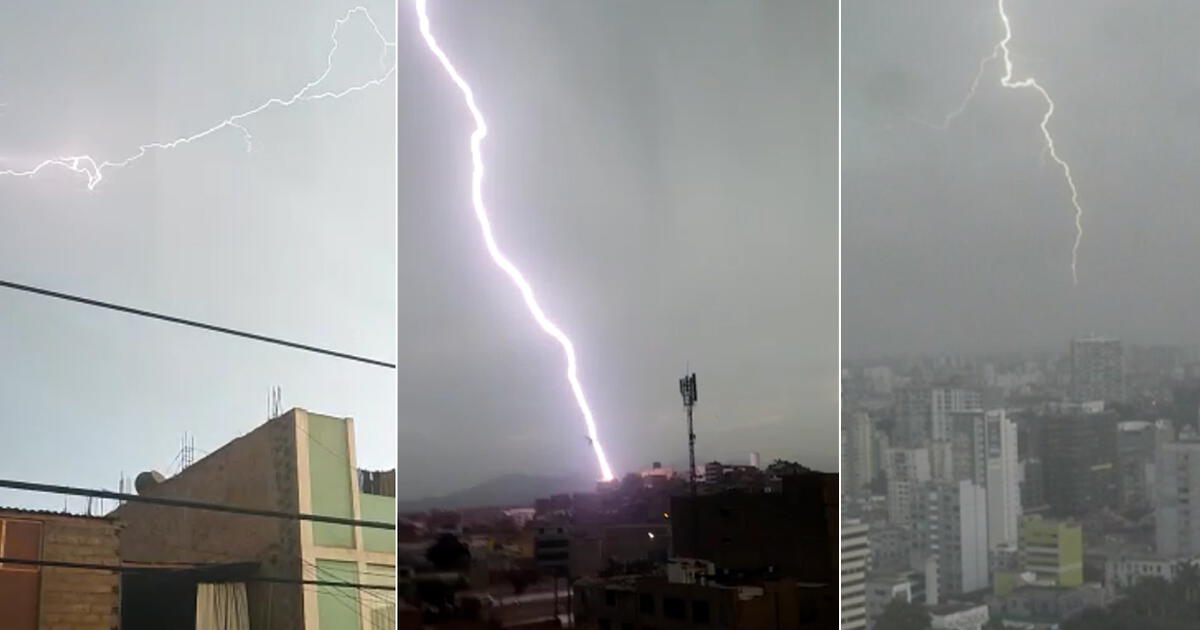 Relámpagos, Truenos Y Lluvia Sorprendieron A Vecinos De Distritos De ...