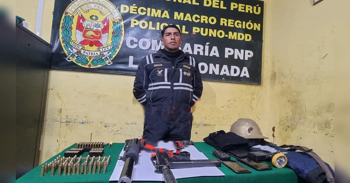 Puno: capturan a minero con armas de fuego y municiones en La Rinconada ...