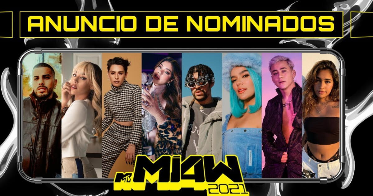 Dónde ver los premios MTV Miaw 2021 en vivo y cuál es la lista completa