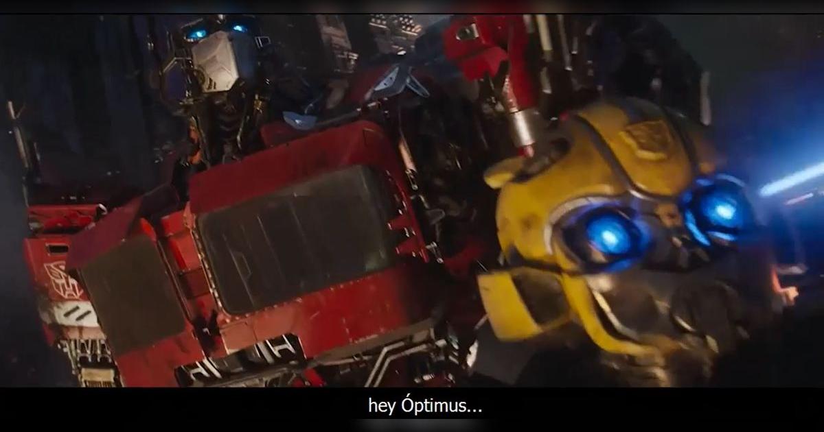 Transformers rise of the beast escena de Optimus Prime hablando en
