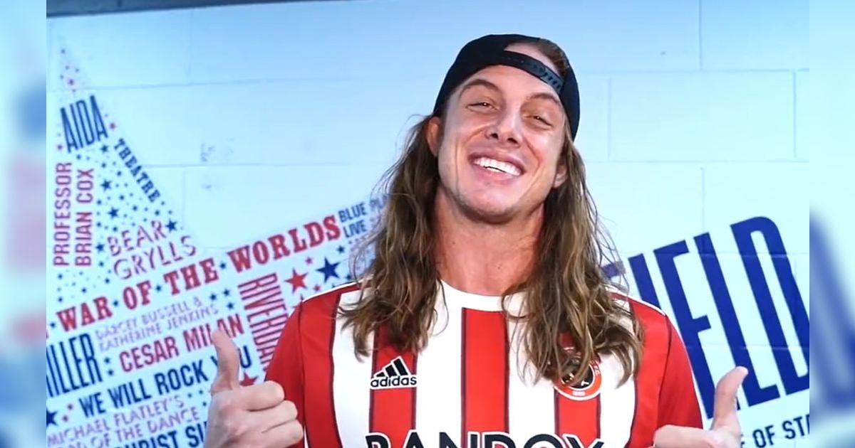 Mathew Riddle Football WWE Matt Riddle envió mensaje de agradecimiento al Sheffield United ...