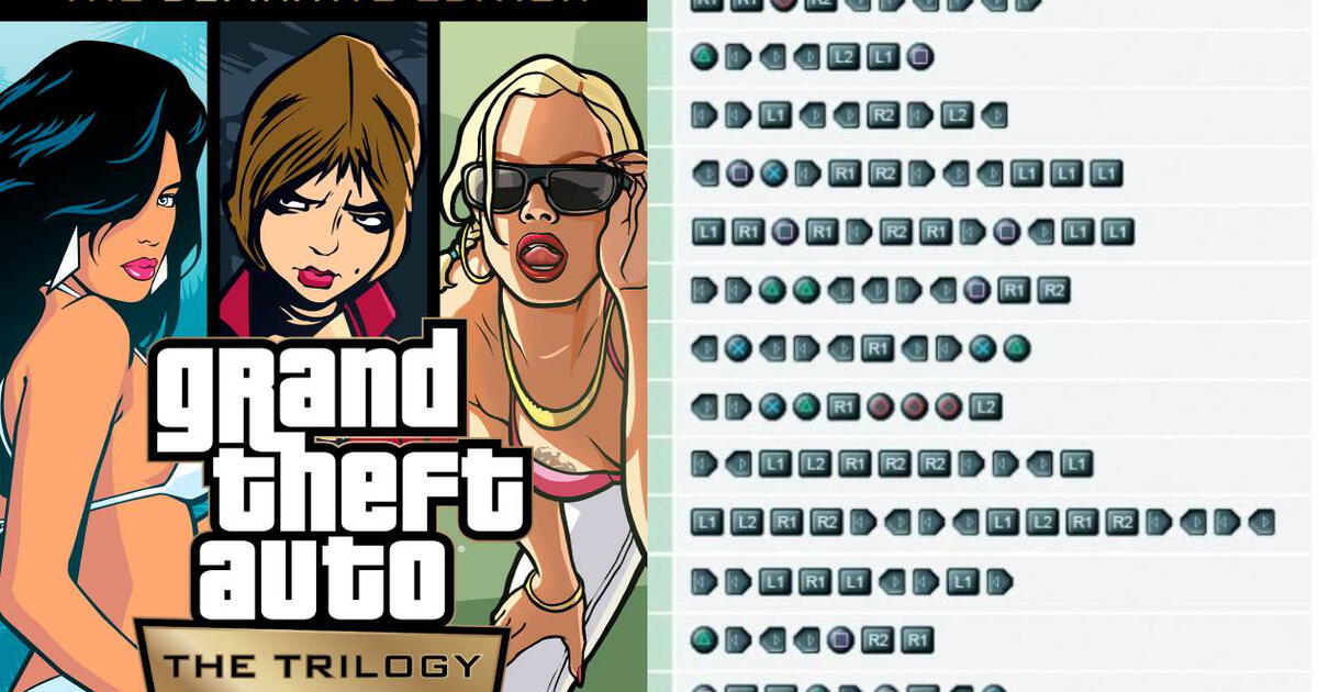 GTA Trilogy teve alguns cheats removidos por motivos técnicos