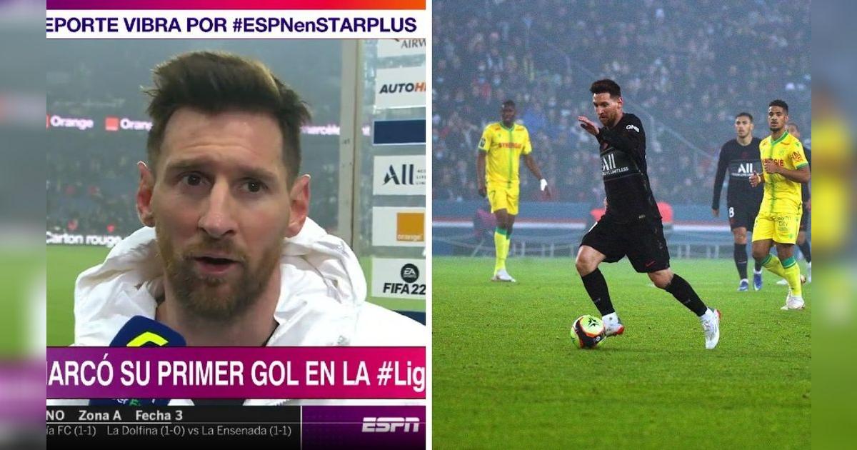 Lionel Messi tras anotar su primer gol con el PSG en la Ligue 1: “Tenía ...
