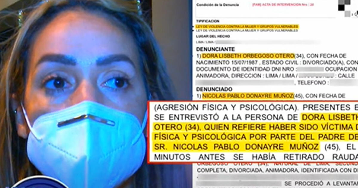 Dorita Orbegoso Denunció Al Padre De Su Hijo Por Violencia Física Y