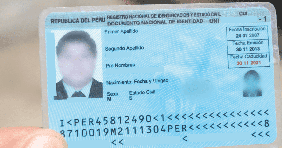 Dni ¿qué Significa El Código De Números Y Letras Documento Nacional