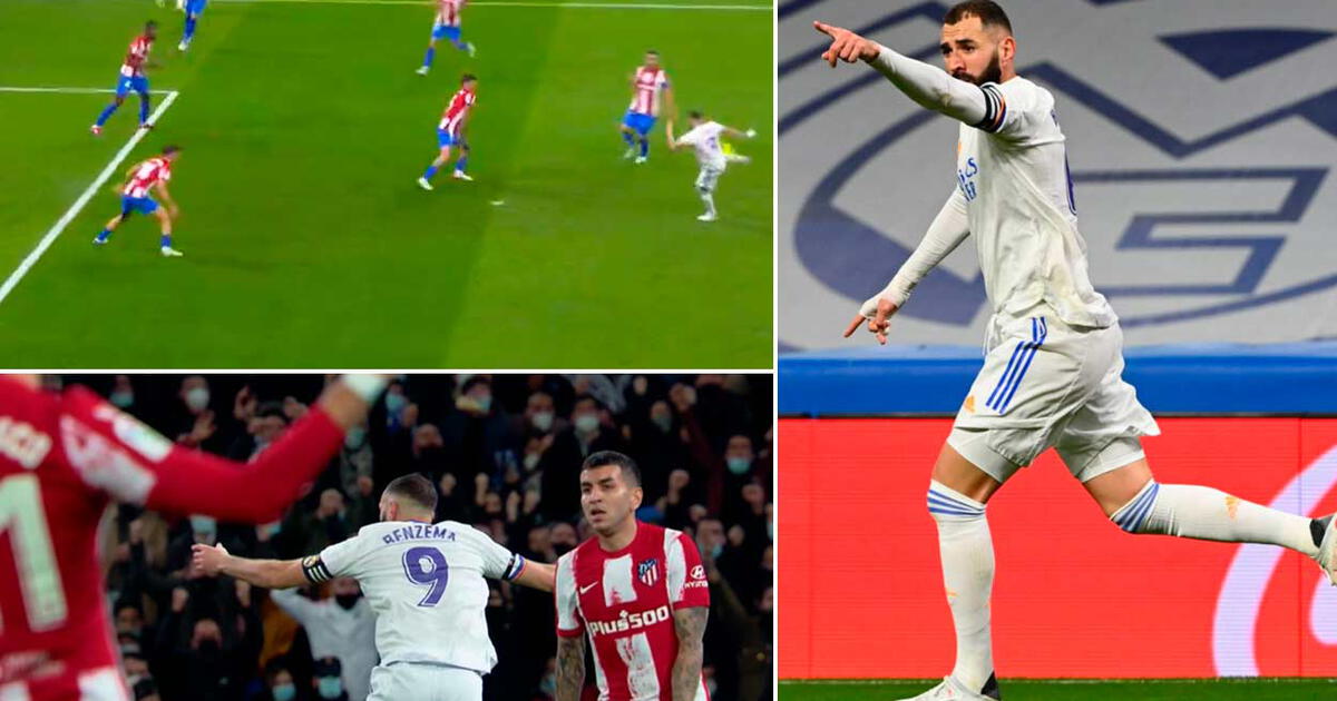 Real Madrid Vs Atlético Madrid Karim Benzema Anotó Un Golazo Tras Un Gran Pase De Vinícius 3258