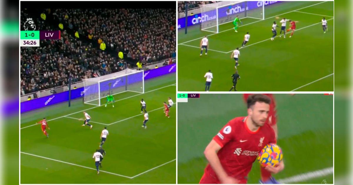 Liverpool vs Tottenham: Diogo Jota atento y preciso dejó parado a ...