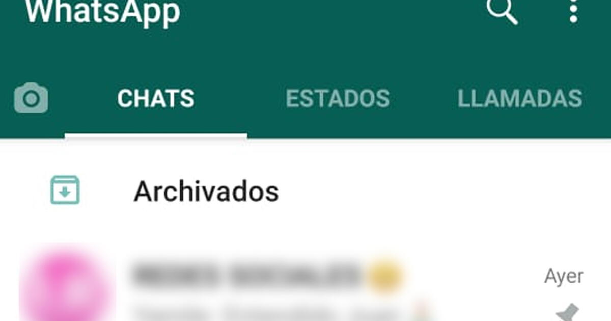 Whatsapp ¿cómo Quitar La Sección ‘archivados De La Parte Superior Y Que Aparezca Abajo 1651