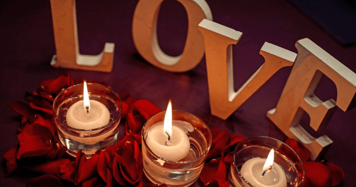 decoracion con velas noche romantica - Buscar con Google